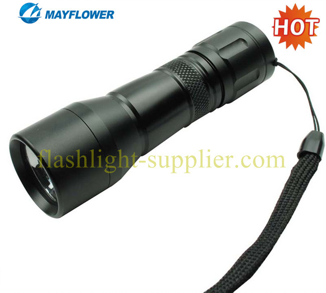 High Power Cree 3w LED Aluminum Flashlight With Dry Battery