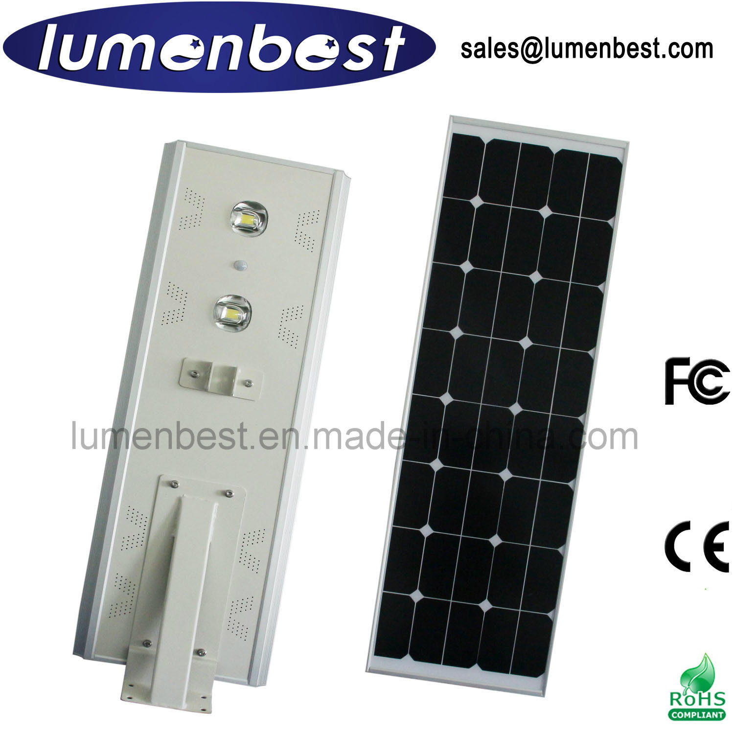 5years Warranty Energy Saving Outdoor/Garden/Road Lamp Integrated 60W All in One Solar LED Street Lights