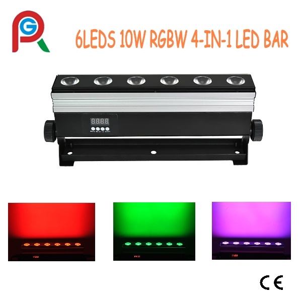 6LEDs 10W RGBW 4-in-1 Indoor LED Wall Washer