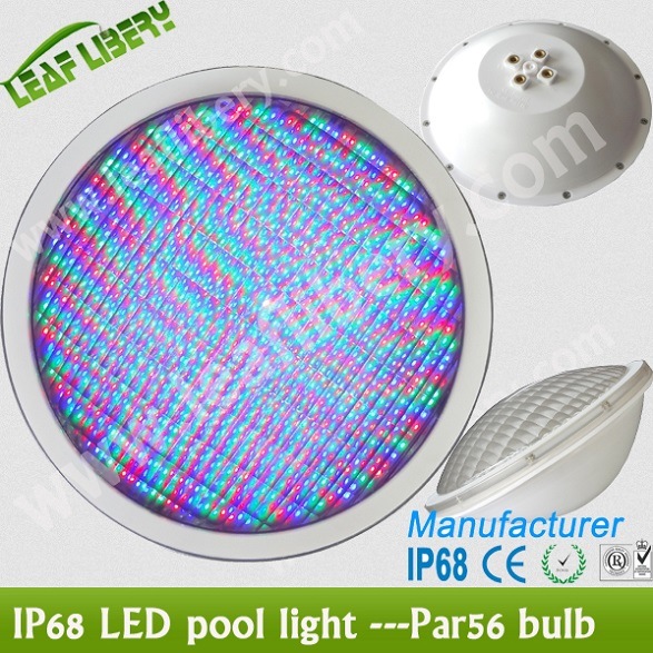 Plastic Housing LED Swimming Pool Light PAR56 SMD5730, 13W High Power LED Pool Lamp White, RGB