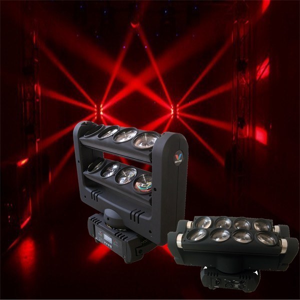 8PC 10W 4 in 1 LED Spider Beam Moving Head Light