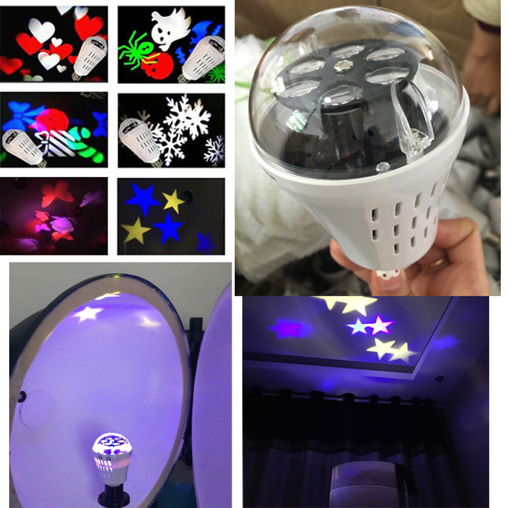 Roation RGB LED Holiday Light with Butterfly Pattern