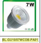 7W Dimmable GU10 COB LED Spotlight