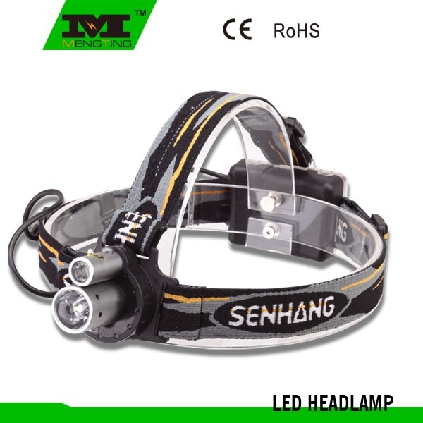 Aluminum+Plastic 1 Watt LED+1LED Headlamp (8725)
