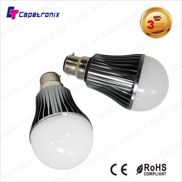 Energy Saving Pure White 8W B22 LED Bulb Light