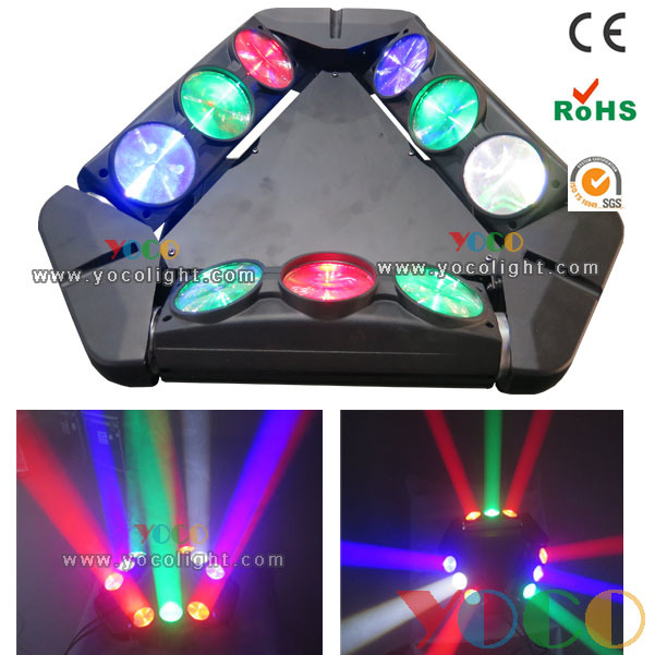 9X10W RGBW 4in1 LED Spider Stage Beam Moving Head Light