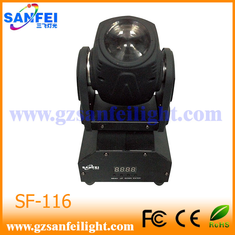 Stage Party Light 10W LED Mini Moving Head Beam Light