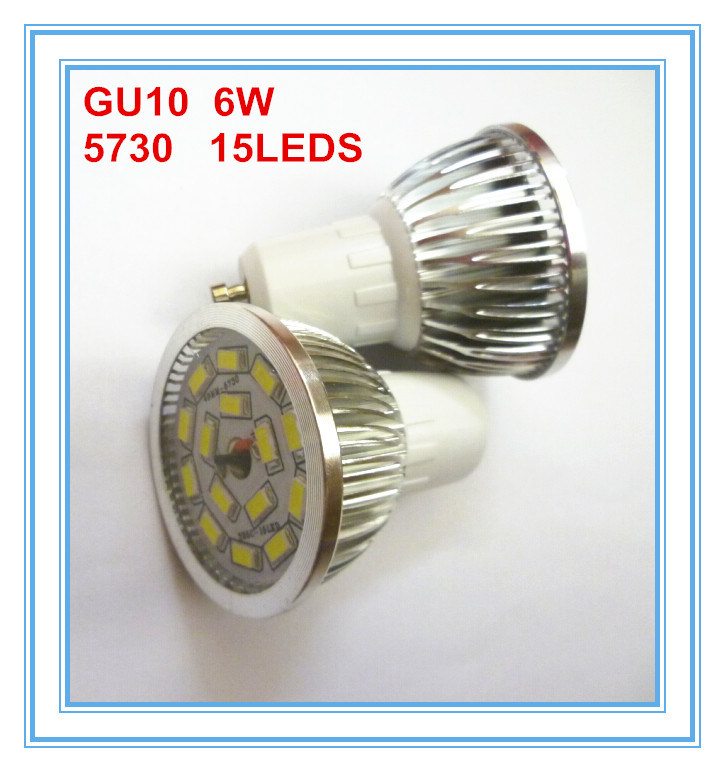 2.0$/PCS SMD GU10 Spotlight 6W 15SMD LED Cup Light