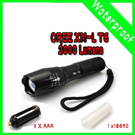 CREE/Xm-L/T6 2000lumens Torch Flashlights LED Torch/Flashlight