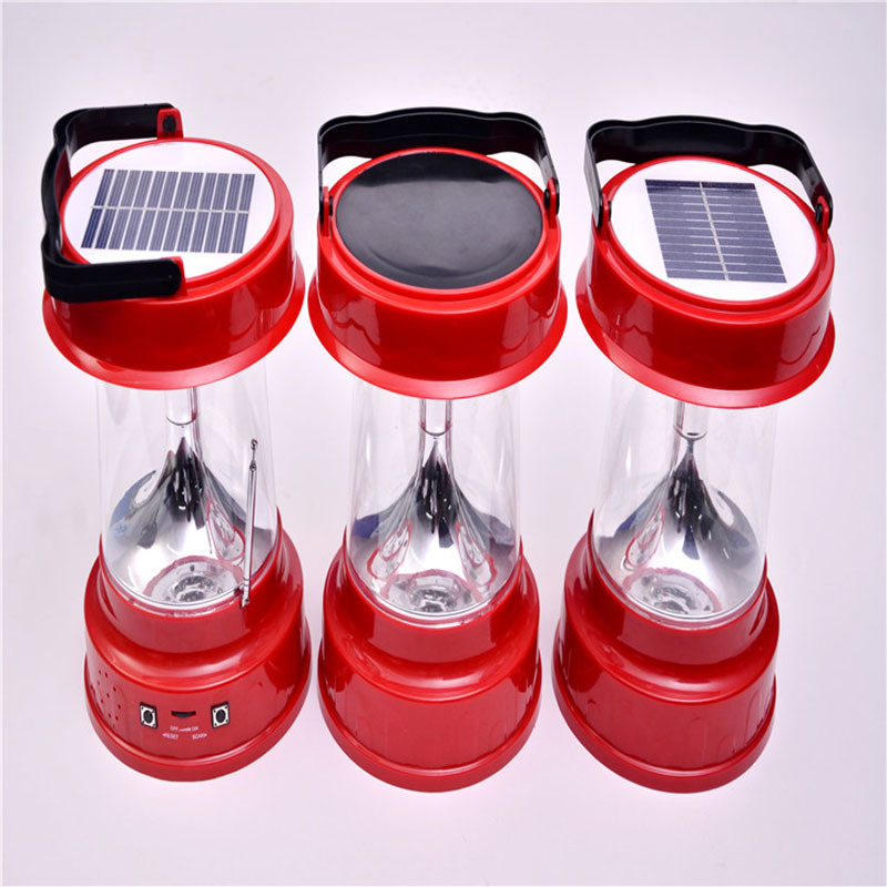 6V/2W Brightness Portable LED Solar Camping Light (Energy Saving)