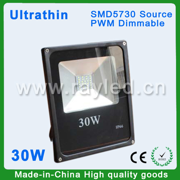 SMD5730 Ultrathin PWM Dimmable 30W LED Floodlight (LT-TG-30WTP-01)