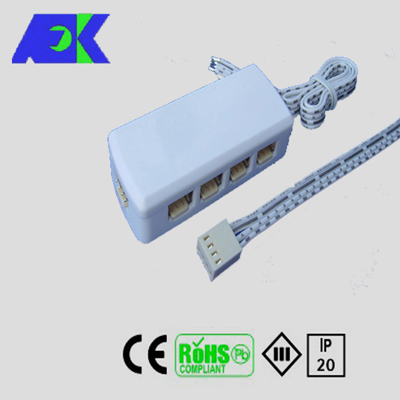Hot Sale 12V LED Lights RGB 4 Pin Cable Junction Box Used in Cabinet Lights in Greece