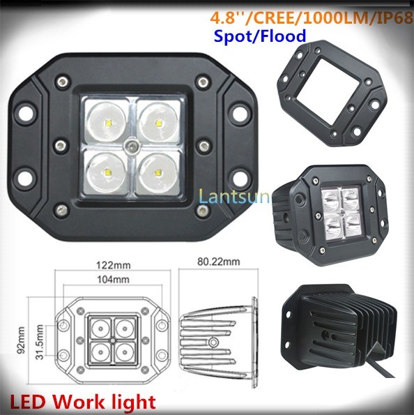 LED813FC 12W Heavy Duty LED Work Lights