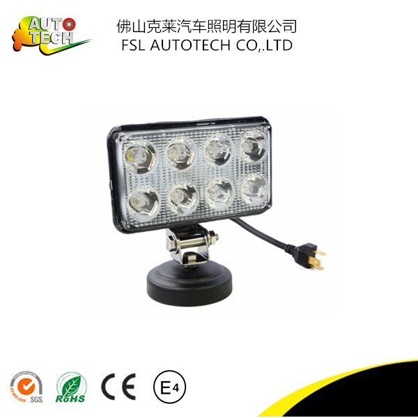 24W Auto Part LED Work Driving Light for Car Vehicels
