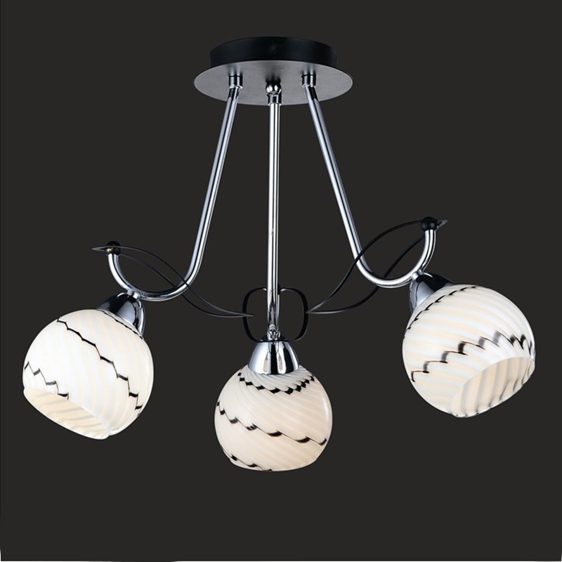 Bedroom Ceiling Lamp Glass Chandeliers (GX-6091-3)