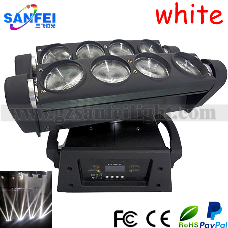 Super Brightess LED 8 *10W Moving Head White Effect Lights