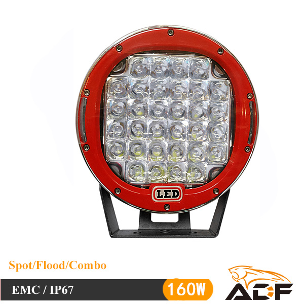 CREE 160W IP67 Round LED Work Light for SUV, Jeep, ATV, Boat, CE, RoHS
