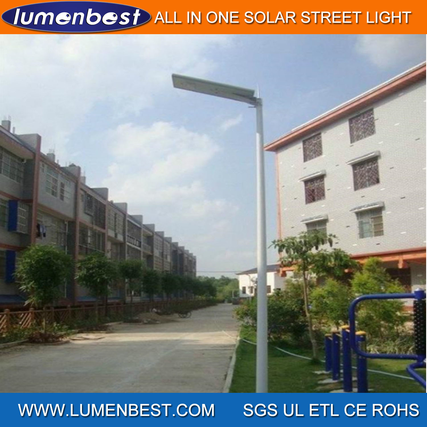 40W 50W Solar LED Street Light for Solar Garden Lighting