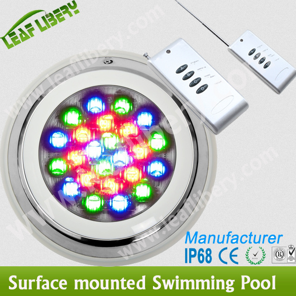 54W LED Surface Mounted Swimming Pool Light, LED Outdoor Underwater IP68, Wall Mounted.
