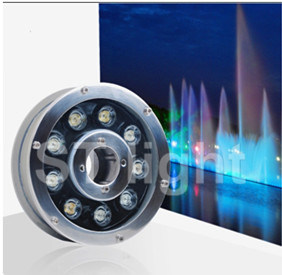 High Power 9W Red LED Underwater Fountain Light