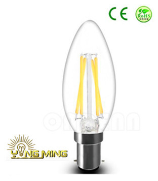 CE RoHS Candle C35 3.5W Clear Dimmable B15 LED Bulb