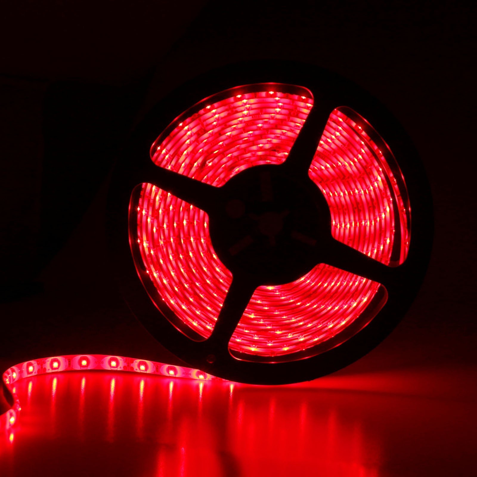 SMD 5050 Waterproof Flexible Red LED Flash Strip Light