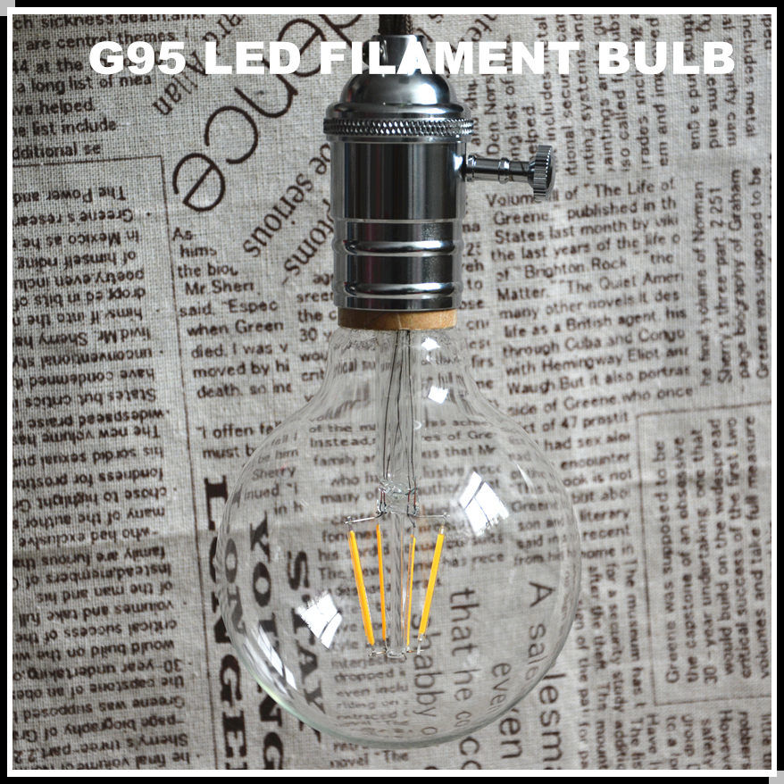 95mm Dimmeter LED Filament Light Globe/Bulb (STAR-0XX)