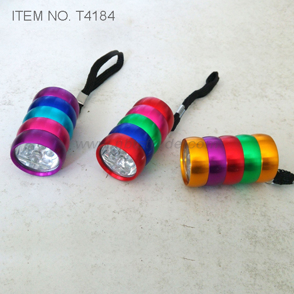 Colorful Body 6 LED Flashlight (T4184)