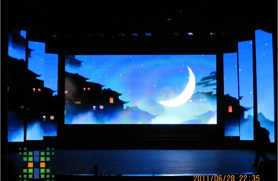 Stage Background Colorful LED Video Wall Display