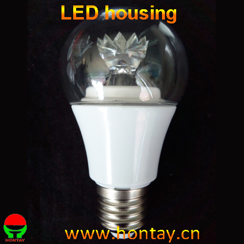 LED Bulb with Heat Sink Lens Housing