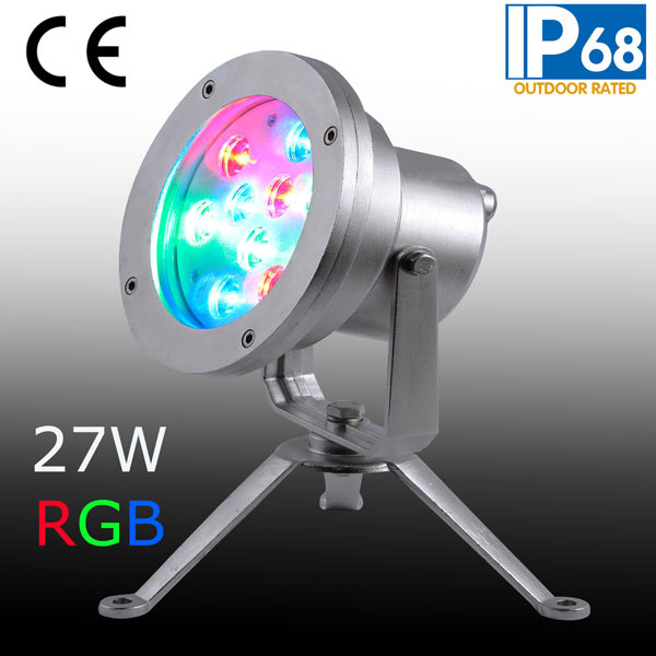 RGB LED Underwater Light with Base (JP95594)