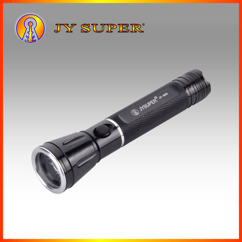 Jy Super Aluminum Rechargeable 1W LED Metal Flashlight for Outside (JY-805)
