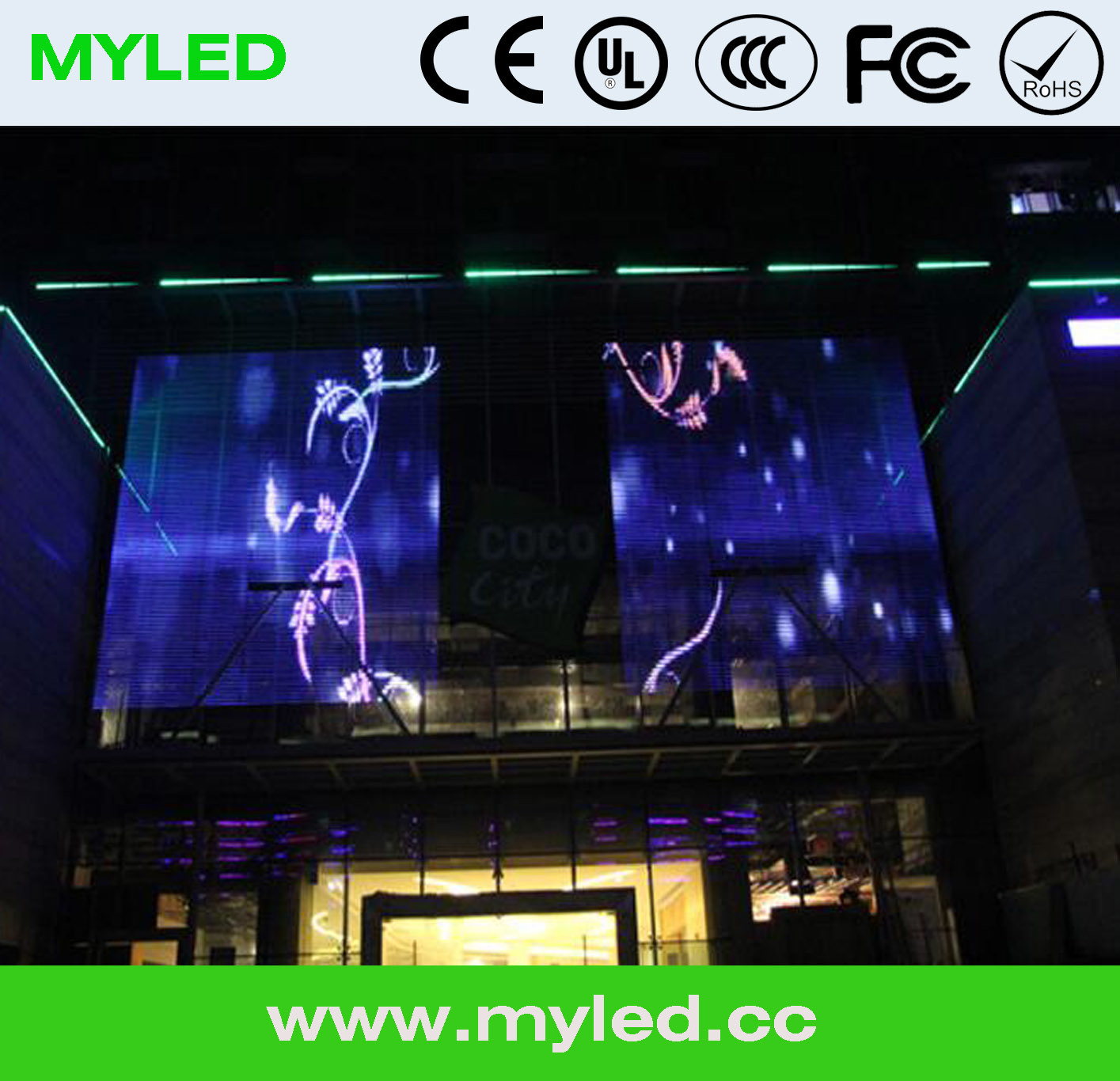 Glass Wall P10mm Transparent LED Display