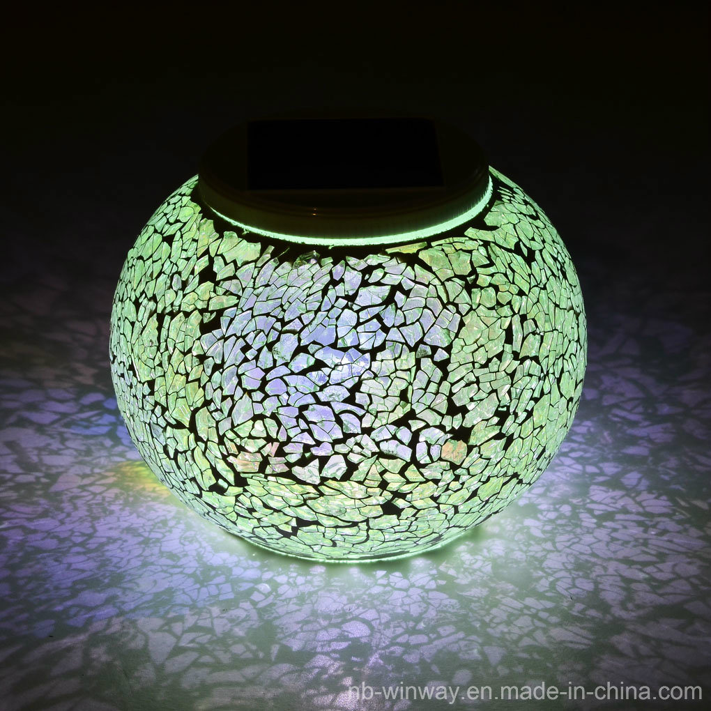 Solar Colorful Changing Mosaic Table LED Light