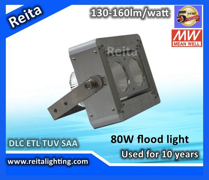 OEM IP66 High Lumen 80W LED Outdoor Flood Light