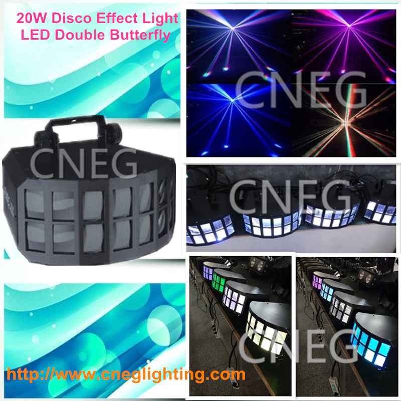 Double Butterfly RGBW LED Stage Effect Light