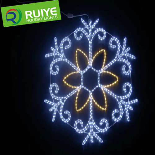 LED Christmas Outdoor Decoration Snowflake Motif Light