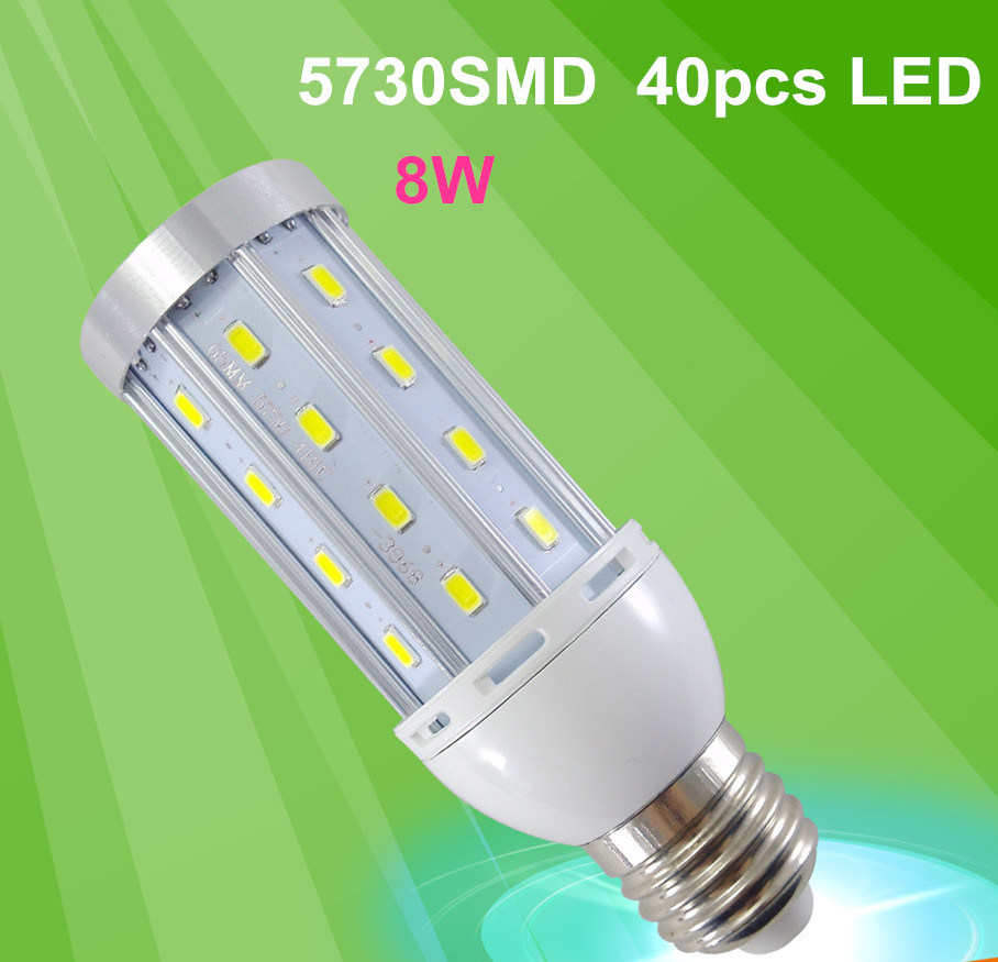 E27 E14 40PCS LED Chips 8W Energy Saving Aluminum LED Corn Light
