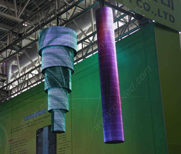 Customized P10 Flexible LED Display with Abnormal Shape Screen
