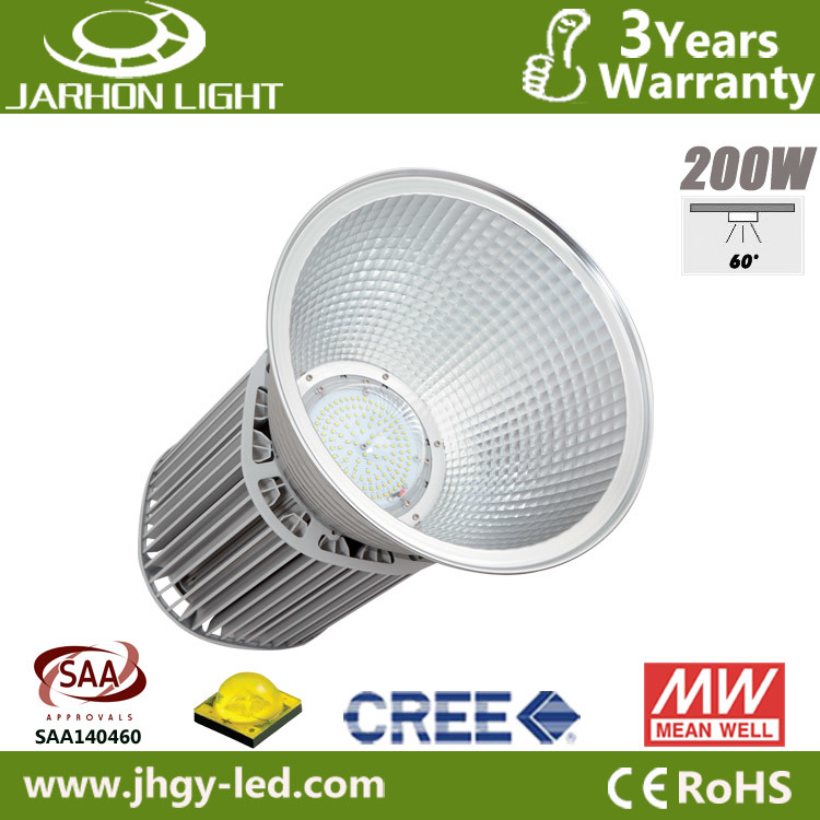 Energy Saving 200W Cool White CREE Meanwell High Bay LED Warehouse Light