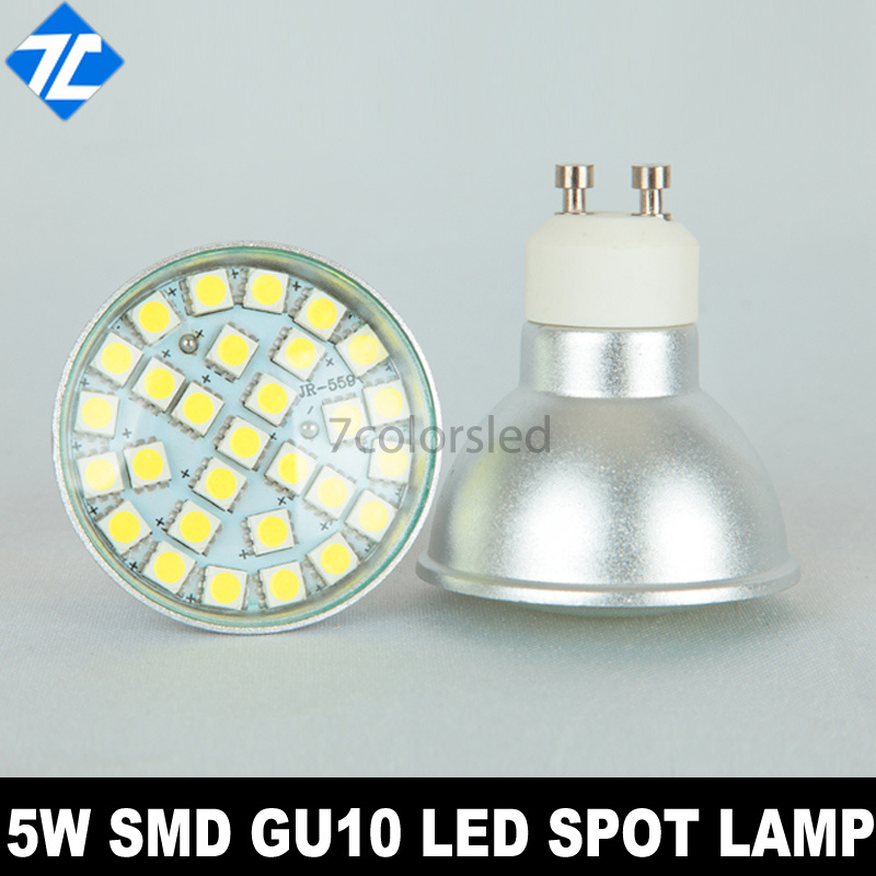 5W SMD3528 48LEDs Aluminium Alloy LED Spot Light Bulb with Cover GU10 AC220V