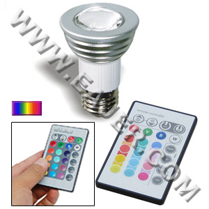 JDR/E27 High Power Remote Control LED Spot Light Bulb