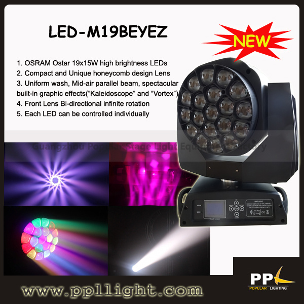 19PCS B-Eye LED Moving Head Zoom Light