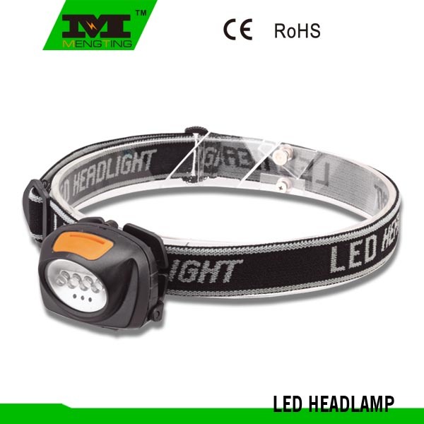 High Quanlity Plastic Material 4+3 LED Headlamp with Warning Light
