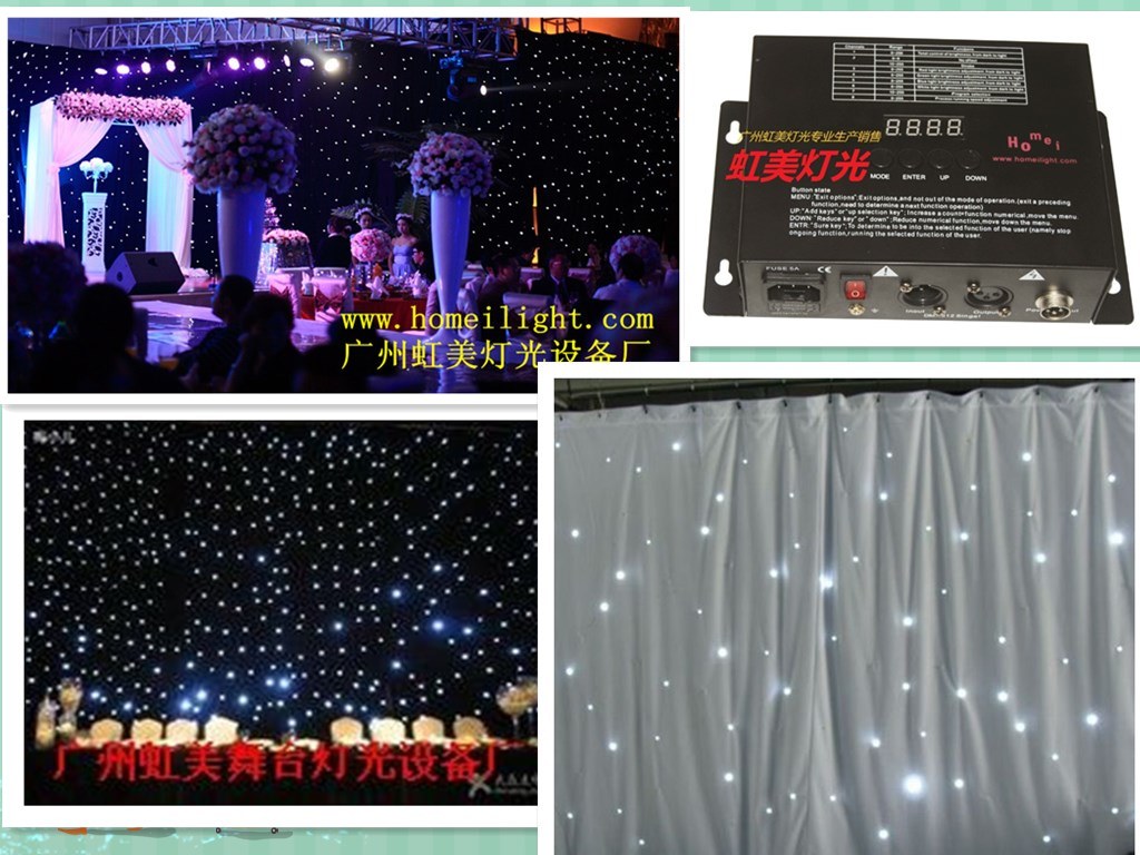 Newest LED Star Curtain/LED Star Cloth Light for Wedding Stage Show