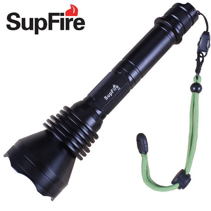 1200lm Outdoor Hunting LED Police Flashlight with Extension Tube
