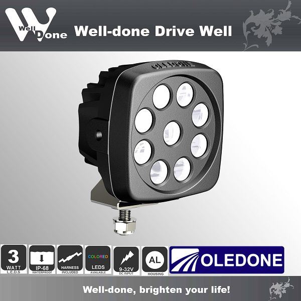 LED Light 4X4 Work Light, LED Tractor Lights 9L28 Without Hand