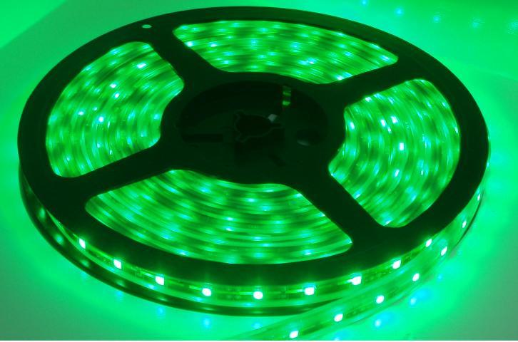 3528 LED Strip Light with 12V DC Working Voltage/Green/30p/