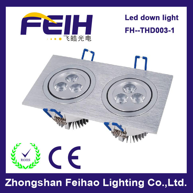 Factory Outlet 2*3*1W LED Down Light