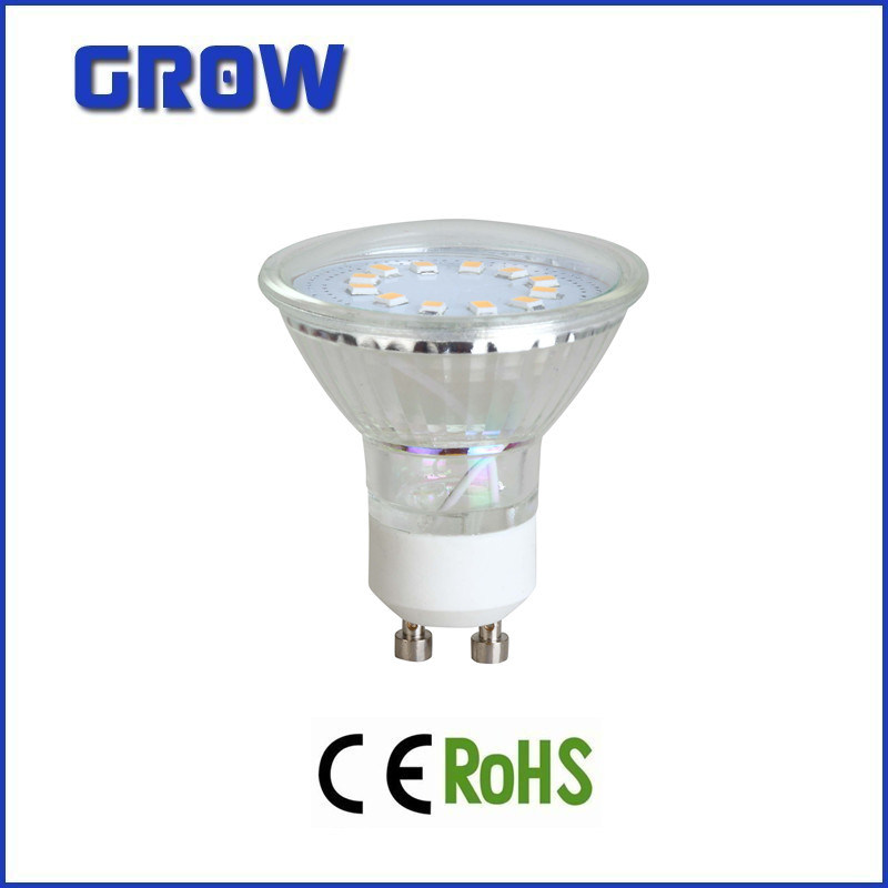GU10 2835SMD IC Drive Glass LED Spotlight